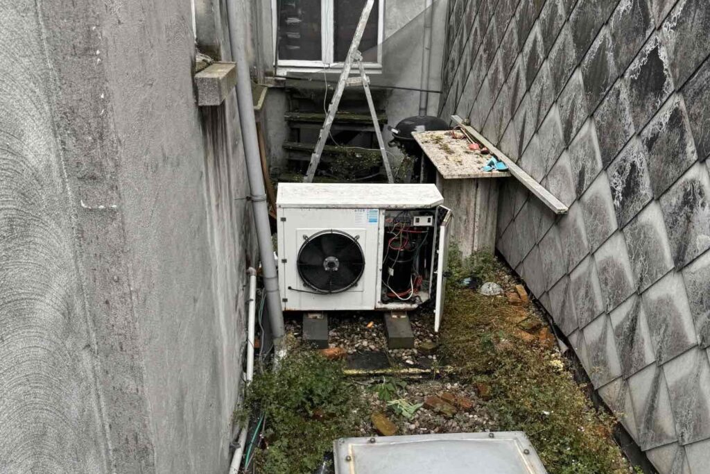 Onderhoud aan een buitenunit