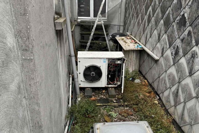 Onderhoud aan een buitenunit