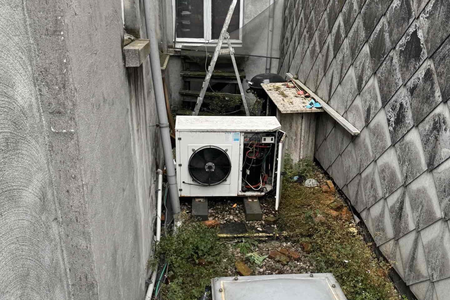 Onderhoud aan een buitenunit